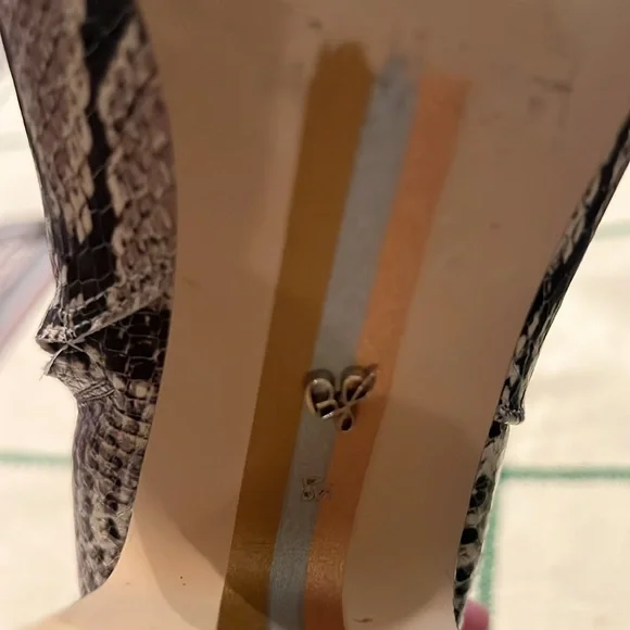 Sam Edelman Women's Snake Print Ankle Boots - Picture 6 of 10